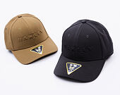 Kappe Oakley - Bark Embossed Hat - Pitch Black/Flame Red