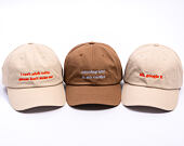 Kappe 8by8 - Dadcap - "running late is my cardio" - Brown/Sky Blue