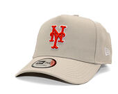 Kappe New Era - MLB Outline Script 9FORTY A-Frame - NY Mets - Stone