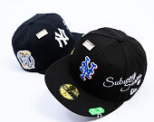 Kappe New Era - MLB IMAGE DROP - Subway Series 59FIFTY - NY Mets - Black