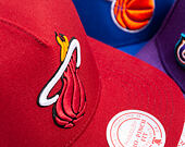Kappe Mitchell & Ness - Miami Heat - Double Clutch Pro Snapback - Red