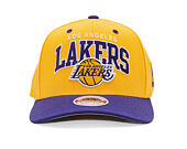 Kappe Mitchell & Ness - NBA Team Arch Snapback - Los Angeles Lakers - Yellow / Purple