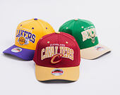 Kappe Mitchell & Ness - NBA Team Arch Snapback - Cleveland Cavaliers - Dark Red / Gold