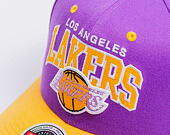 Kappe Mitchell & Ness - NBA Team Arch Snapback - Los Angeles Lakers - Purple / Yellow