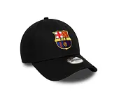 Kinder Kappe New Era - Core Logo 9FORTY Kids - Barcelona FC - Black