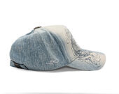 Kappe Ed Hardy - Crawling Dragon Wash Denim 5 Panel Cap - Bleach
