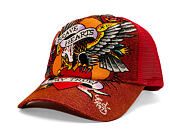 Kappe Ed Hardy - Brave Hearts 6 Panel Metallic Trucker Cap - Samba