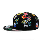 Kappe New Era - NHL All Over Logo 59FIFTY - Black