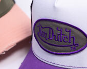 Kappe Von Dutch - Trucker - Classic Logo White/Distressed Purple Denim