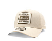 Kappe New Era - Branded Buffalo Patch Linen 9FORTY A-Frame - Stone