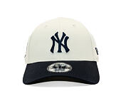 Kappe New Era - MLB World Series Patch Cooperstown 9FORTY - NY Yankees - Cream / Navy