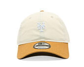 Kappe New Era - MLB Mini Logo Washed Contrast 9TWENTY - NY Mets - Cream / Dusted Ochre