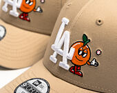 Kinder Kappe New Era - MLB Icon 9FORTY - LA Dodgers - Camel / White