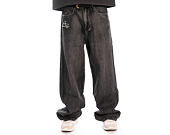 Hose Ed Hardy - Embroidered Angel Xxtra Fit Jeans - Distressed Black Wash