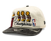 Kappe New Era - NBA "Hardwood Classic Champions" 19TWENTY - Miami Heat - Chrome White / Team Color
