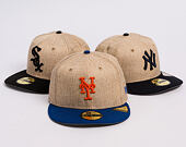 Kappe New Era - MLB "Summer Twine" 59FIFTY - NY Mets - Team Color / Open Market Tan