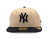 Kappe New Era - MLB "Summer Twine" 59FIFTY - NY Yankees - Team Color / Open Market Tan