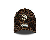 Damen Kappe New Era - MLB Cosy Leopard 9FORTY - NY Yankees - Deep Auburn / Black