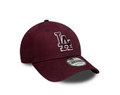Kappe New Era - MLB Team Outline 9FORTY - LA Dodgers - Burgundy / Cream