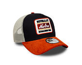 Kappe New Era - Branded Patch Cord 9FORTY A-Frame Trucker - Navy / Warm Flame