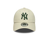 Kappe New Era - MLB League Essential 9FORTY - NY Yankees - Stone / Cilantro Green