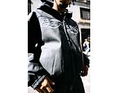 Jacke Ed Hardy - Mens Soaring Eagles Pu Hooded Vegan Leather Jacket - Black