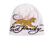 Mütze Ed Hardy - Unisex Leopard Logo Beanie Hat - Ecru
