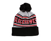 Mütze New Era - NHL Evergreen Wordmark Pom Medium Knit - Chicago Blackhawks - Team Color