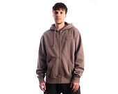 Pullover Champion - Washed Brown Hoodie Full Zip Sweatshirt