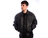 Jacke Karl Kani - Signature PU Leather Bomber Jacket - Black