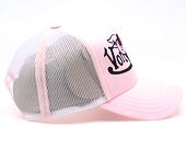 Damen Kappe Von Dutch - Trucker - Love Patch - Light Pink