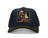 Kappe Capslab - Looney Tunes Trucker - Marvin the Martian Print - Navy / Black