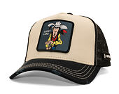 Kappe Capslab - Lucky Luke Trucker - Gun Twirl Distressed Patch - Cream / Black