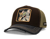 Kappe Capslab - Tom & Jerry Trucker - Best Buddies Distressed Patch - Brown / Olive