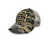 Kappe New Era - Branded Camo 9FORTY M-CROWN A-Frame Trucker - Woodland Camo