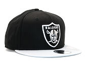 Kappe New Era Cotton Block 3 Oakland Raiders Schwarz/Grau Snapback