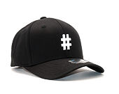 Kappe State of WOW ALPHABET - Hashtag Baseball Cap Crown 2 Black/White Strapback