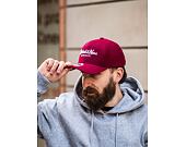 Kappe Mitchell & Ness - Branded Pinscript Classic Red - Burgundy / White