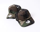 Kappe New Era - MLB Clean 9FORTY Trucker - NY Yankees - Woodland Camo / Black