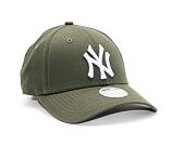 Damen Kappe New Era - 9FORTY League Essential - NY Yankees - New Olive / White