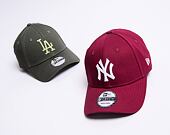 Kappe New Era - MLB Essential 9FORTY - NY Yankees - Cardinal / White