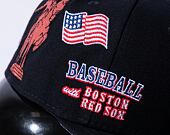 Kappe New Era 59FIFTY MLB Script 5 Boston Red Sox Navy / Red