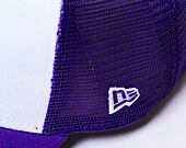 Kappe New Era - NBA Team Clear 9FORTY Trucker - LA Lakers - White / Red