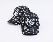 Kinder Kappe New Era 9FORTY Kids MLB All Over Print Daisy - NY Yankees - Black / White