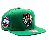 Kappe Mitchell & Ness NBA Conference Patch Snapback Boston Celtics Grün