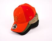 Kappe New Era 9TWENTY MLB Multi Texture  - NY Yankees - Rust Orange