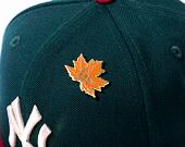 Kappe New Era 59FIFTY MLB "Leaf Drop" WS Patch - NY Yankees - Green / White