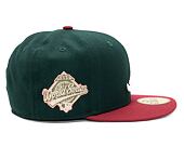 Kappe New Era 59FIFTY MLB "Leaf Drop" WS Patch Atlanta Braves Green / White