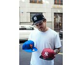 Kappe New Era 9FIFTY MLB Color Block - NY Yankees - Snapback Cardinal / Black
