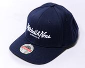 Kappe Mitchell & Ness Branded 110 Stretch-Snap Pinscript "Classic Red" - Navy